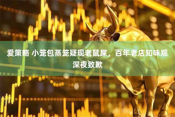 爱策略 小笼包蒸笼疑现老鼠屎,百年老店知味观深夜致歉