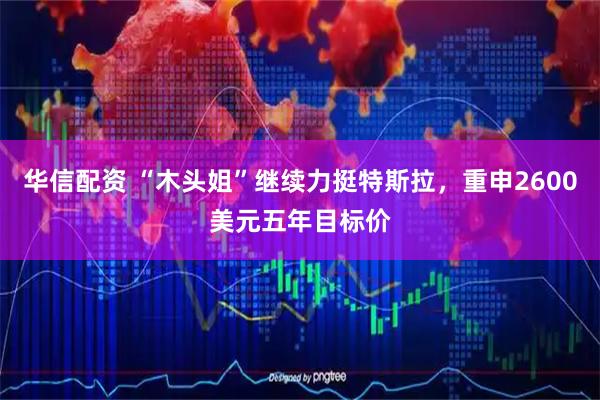 华信配资 “木头姐”继续力挺特斯拉,重申2600美元五年目标价