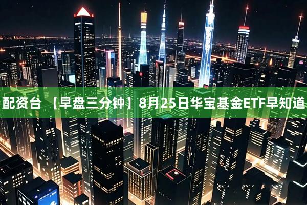 配资台 【早盘三分钟】8月25日华宝基金ETF早知道